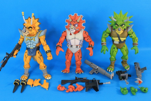 Triceraton, Zarax & Zork Tmnt Neca (Usado)