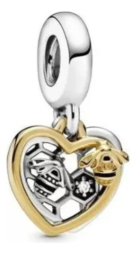 Pandora Charm Corazones Y Abejas Original Plata