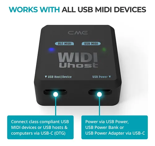 Cme Widi Uhost Otg Usb-b Midi Cable Pack 1 Usb B Otg A Usb