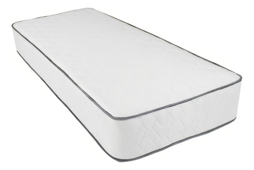 Colchón Multiflex Rb600 1 1/2 Plaza 100x190 Resortes Reforza Color Blanco