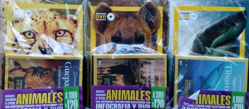 Lote X 4 National Geographic Animales + Dvd