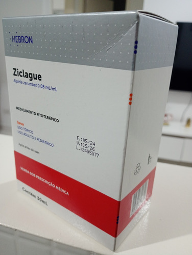 Ziclague Spray 30ml Hebron Original Relaxante Muscular Fit