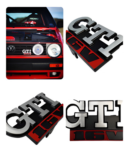 Emblema De Parrilla Gti 16 V