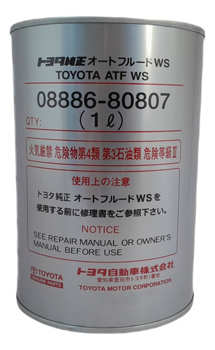 Aceite Caja Automática Atf Ws Toyota Original