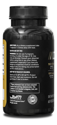 Suplemento Jym D3 + K2 5000iu D3 E 100mcg De Vitamina K2 Mk-