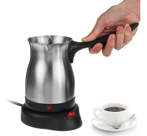 Cafetera Eléctrica Turca, 600ml, Asa Ergonomico Anti-quemadu