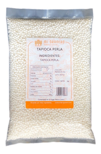 Tapioca Perla Granel 10 Kilogramos 