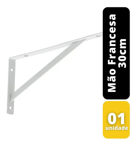 Mão Francesa 30cm Branco Beltools