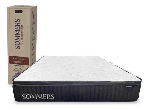 Colchón 1,5 Plaza Comprimido Advanced 105x190x25 Cm Sommers