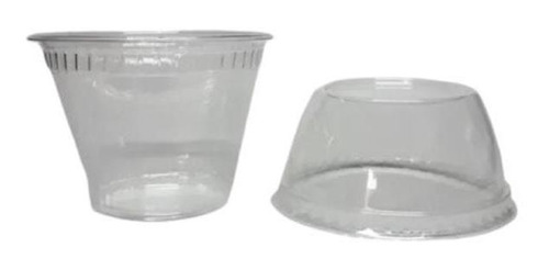 Imagem 2 de 3 de Copo Com Tampa Bolha Plástico 250 Ml 50 Unidades G677