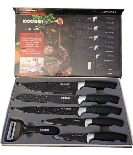 Set De 6 Piezas De Cuchillos Alemanes Kochen