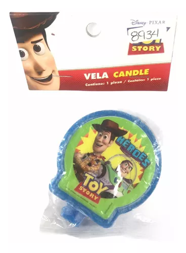 Vela Velita Toy Story Woody Buzz Cera Medallon Pastel Hbd Gm