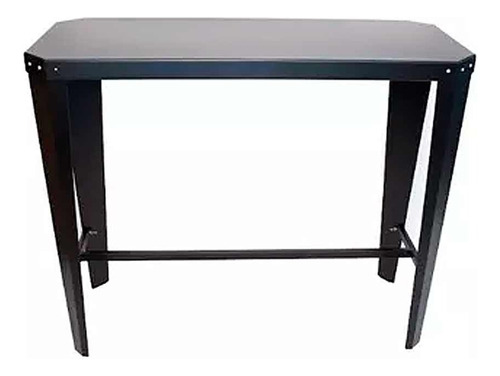 Mesa Barra Alta Tromen Runko 120 Cm Chapa Negra Exterior