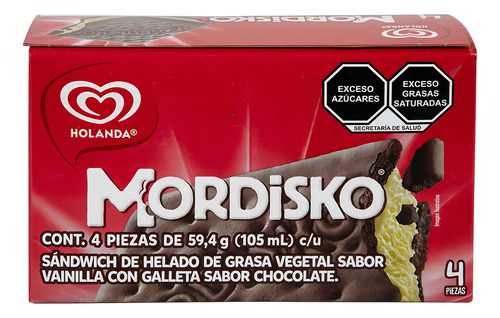 Sándwich Holanda Mordisko Vainilla 420g