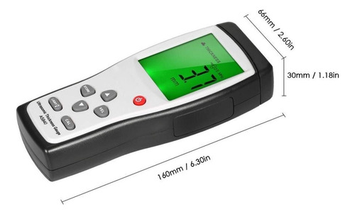 Medidor De Espesor Ultrasónico Profesional De Mano Lcd