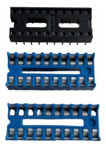 Base Para Circuito Integrado 20 Pines Aro De Oro. 3 Unidades