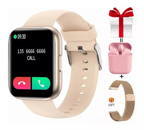 Reloj Inteligente Para Mujer T99 Pro Para iPhone Xiaomi Color De La Caja  Dore Gold