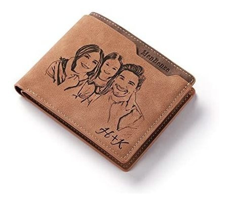 Cartera Personalizada Para Hombres Con Foto Grabada, Vg8dy