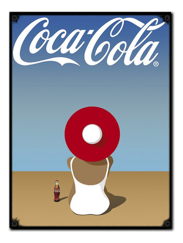#447 - Cuadro Vintage 21 X 29 Cm / No Chapa Coca Cola Cartel