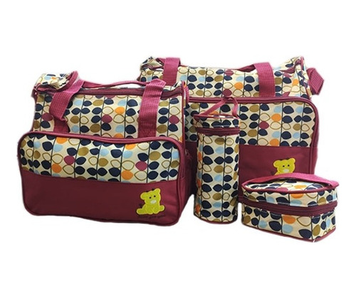 Set Bolso Maternal Bebe 5 Piezas Cambiador Just For You