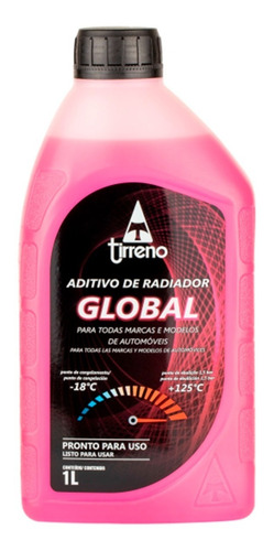 Aditivo Radiador Pronto Uso Global Rosa Tirreno Flu/ds/969