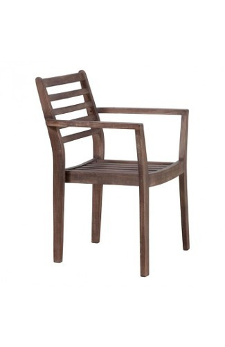 Silla Para Jardin Modelo Sancerre Con Brazos - Natural Këssa