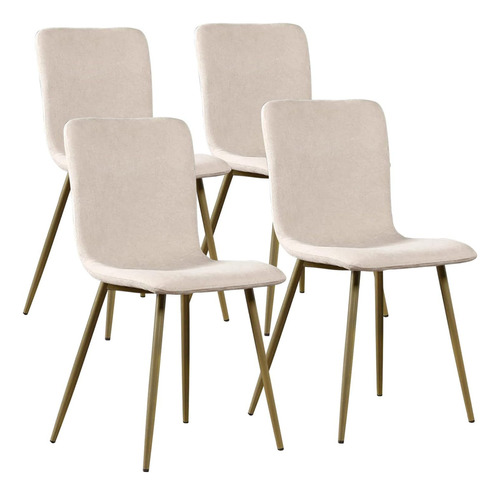 Juego De 4 Sillas De Comedor De Estilo Moderno Furniturer