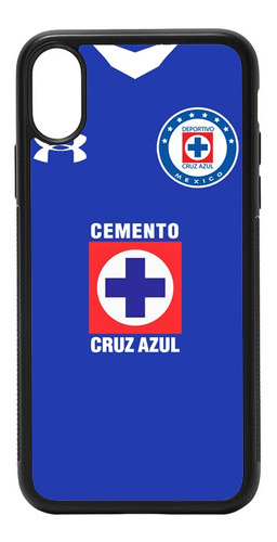 Funda Para iPhone Varios Modelos Bumper Cruz Azul