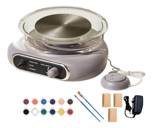Mini Kit De Torno De Alfarería Con Máquina Para Gris