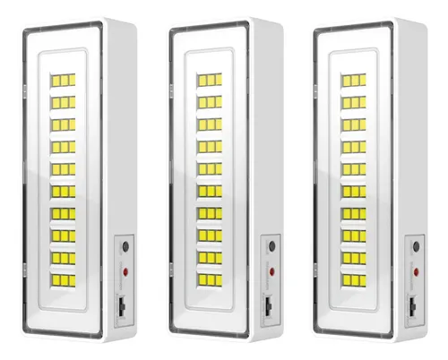 GRM3 Luminária Emergência Portátil 30 Leds Recarregável Bivolt 127/2