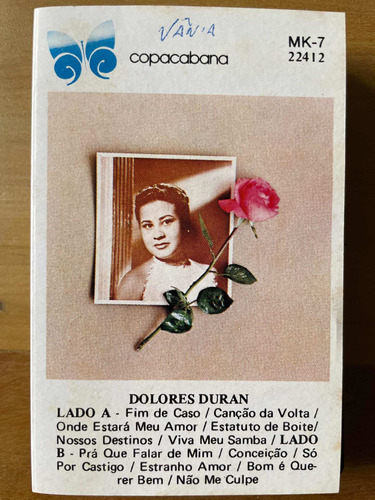 Fita K7 Cassete - Dolores Duran - 1979 (2)