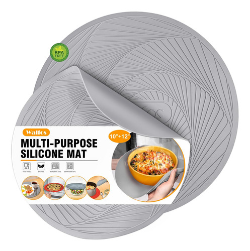 Walfos Silicone Microwave Mats, Resistente Al Calor Multiuso