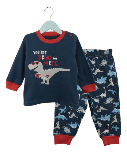 Pijama Algodon Bebe Dinosaurio