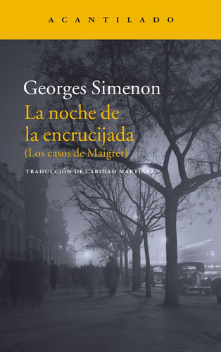 La Noche De La Encrucijada, Georges Simenon, Acantilado