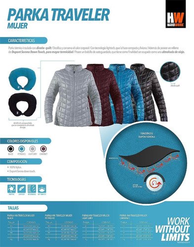 Parka Insulada Hw Traveler Mujer Cabernet Segman