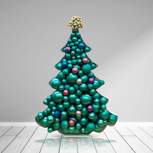 Arvore De Natal Porta Balões Bexiga Festa Decoração | Parcelamento sem juros