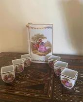 Comprar Bellas Licoreras Marca Limoges Con Sus Vasos