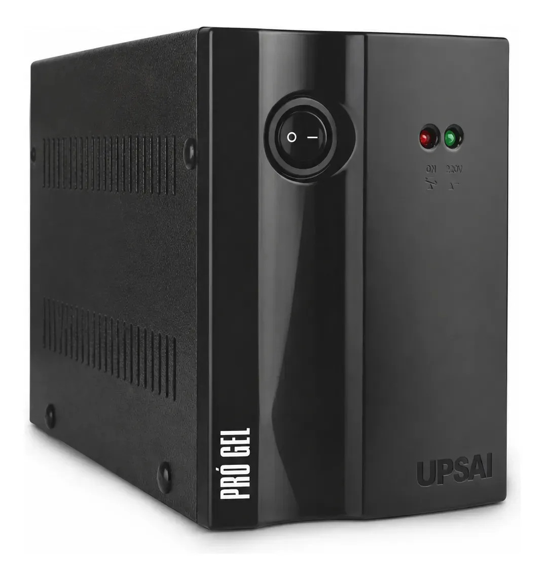 Estabilizador Progel 3 2000va 2kva 220v Entrada E 220v Saídas Upsai Monovolt Linha Informática Eletrodoméstico Cor Preto