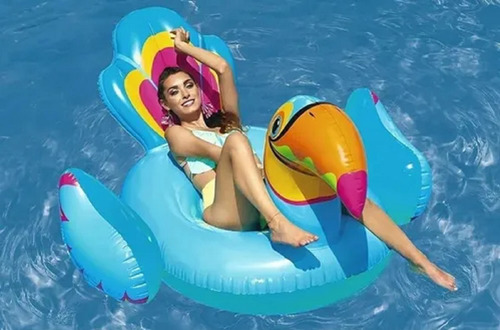 Imagen 4 de 8 de Inflable Flotador Bestway Tucan Gigante Con Manija Pileta