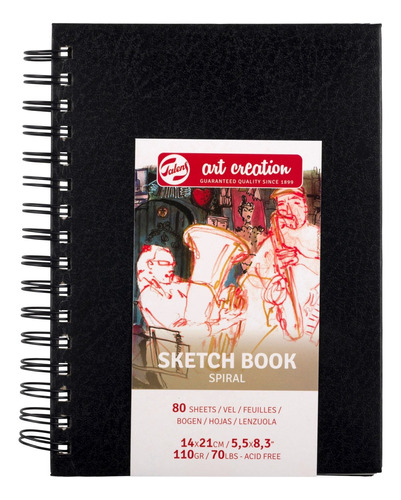 Cuaderno De Bocetos Y Dibujos 80hjs 14x21cm Art Creation