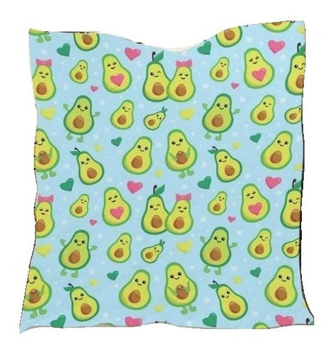 Frazada Polar Cobija Delgada Aguacates Kawaii Aguacatitos