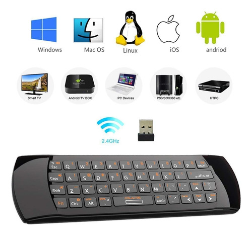 Teclado Y Ratón Inalámbricos Multifunción 2.4 Ghz Con Baterí