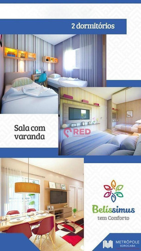 Imagem 5 de 15 de Apartamento Com 2 Dormitórios À Venda Por R$ 189.990,00 - Edifício Belíssimus - Sorocaba/sp - Ap0302