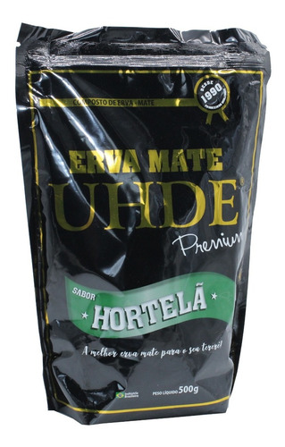 Erva Mate Para Terere Uhde Sabor Hortela Linha Premium 500g