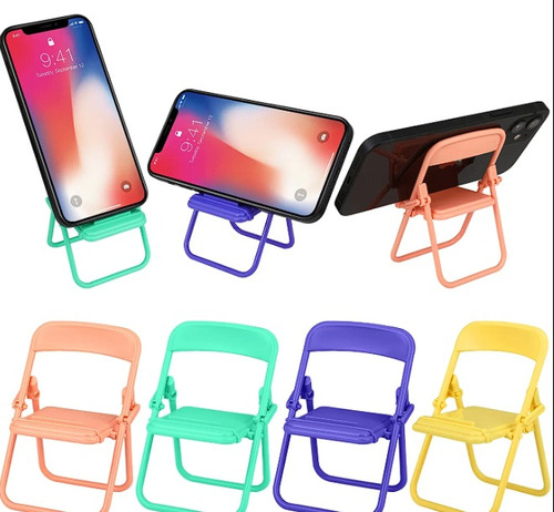 Bolsa De 10 Pz Mini Soporte Portatil Para Celular Multicolor