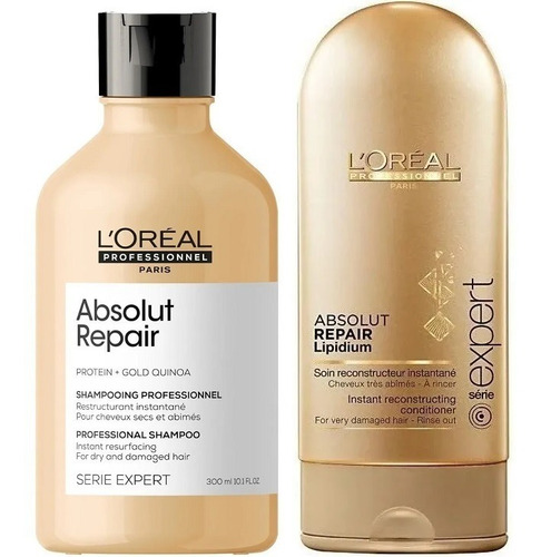 Imagen 1 de 1 de Shampoo + Condition Cabello Muy Dañado Loreal Absolut Repair