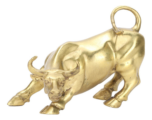 Estatua De Animal De Latón Con Forma De Toro De Wall Street