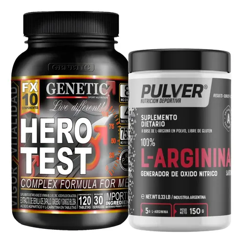 l carnitina testosterona Hero Test + Vasodilatador Testo Testosterona Hombre Masa