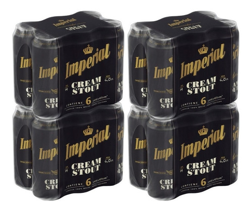 Imagen 2 de 9 de Cerveza Imperial Cream Stout Negra Lata 473ml Pack X24 Promo
