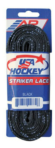 A & R Sports Usa Hockey Cordones, De 108 Pulgadas, Negro.